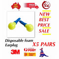 3M E-A-R Push-Ins earplugs — 5 pairs