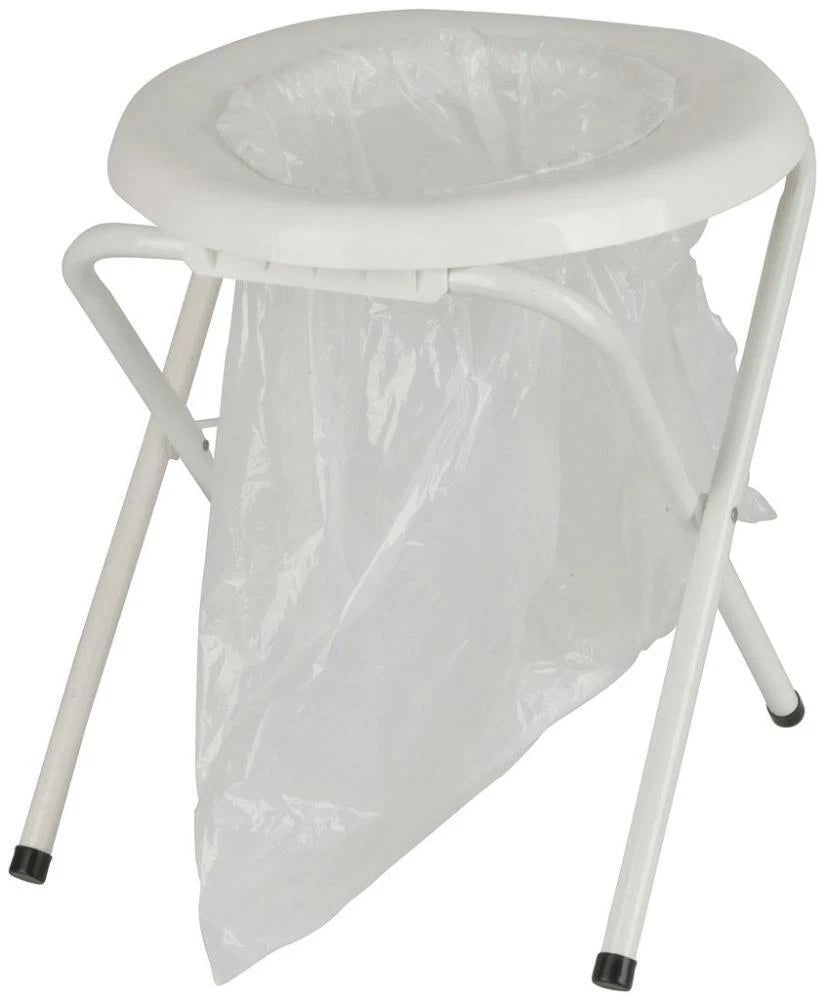 Rovin folding camping toilet with bags