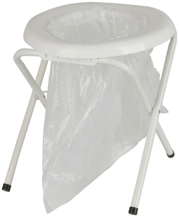Rovin folding camping toilet with bags