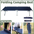 Folding camping bed stretcher with carry bag