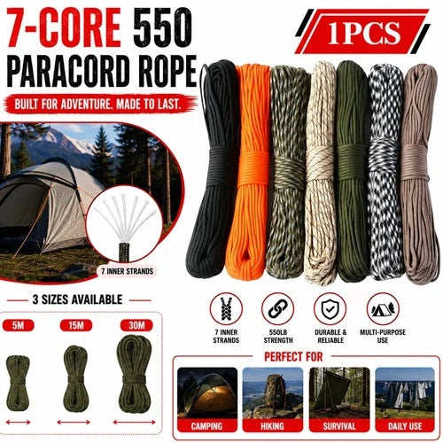 seven-core paracord, black, 30m — additional product view 3