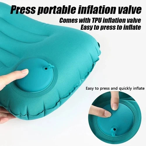 Inflatable camping travel pillow — view 3