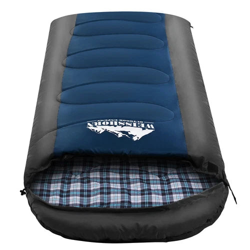 Weisshorn single sleeping bag, blue/navy