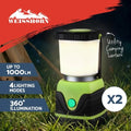 Weisshorn LED camping lanterns, two-pack