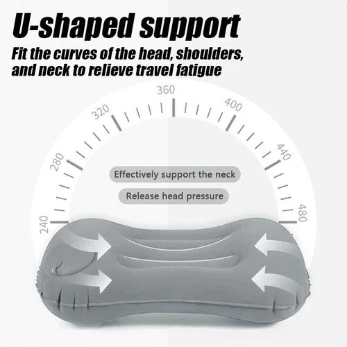 Inflatable camping travel pillow — view 4