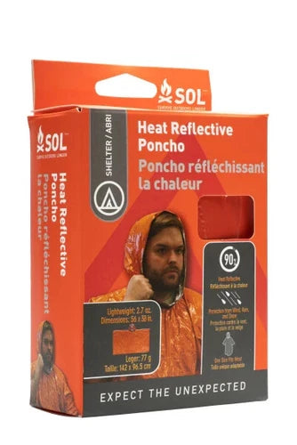 SOL heat-reflective poncho