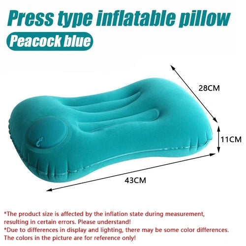 Inflatable camping travel pillow — view 2