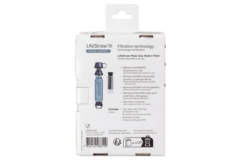 LifeStraw Peak Series SOLO water filter — additional product view 2