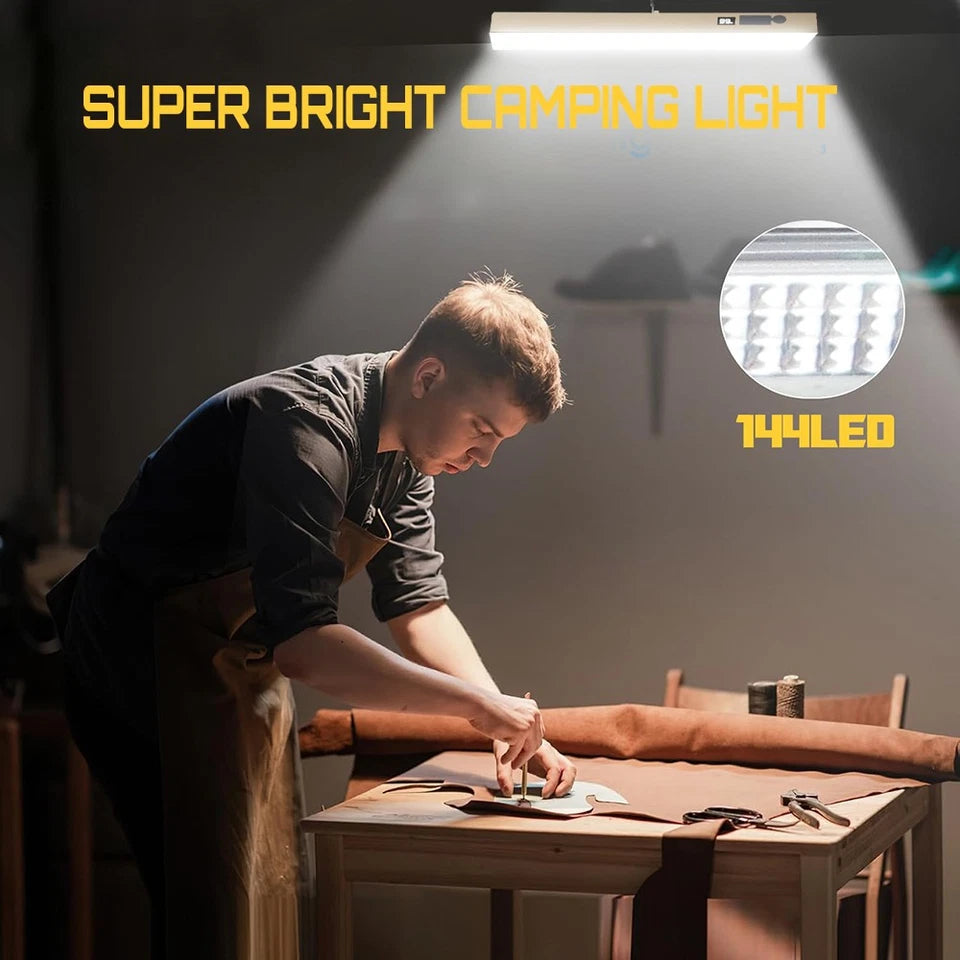Rechargeable folding LED work light — 144 LEDs — view 4