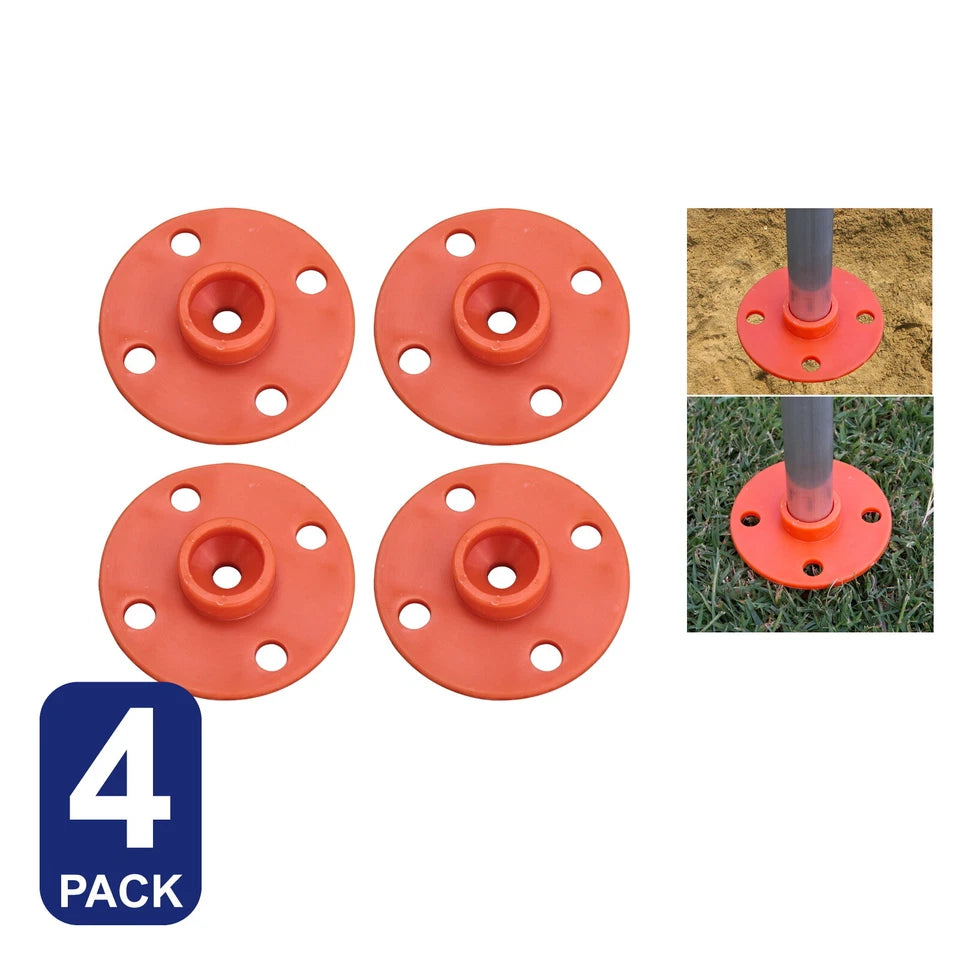 Tent pole sand base plates — 4 pack — view 2