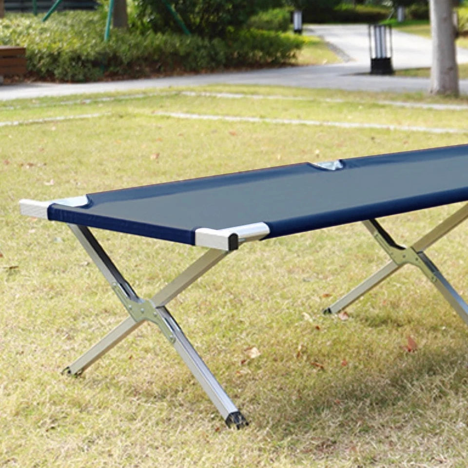 Folding camping bed stretcher with carry bag — view 4