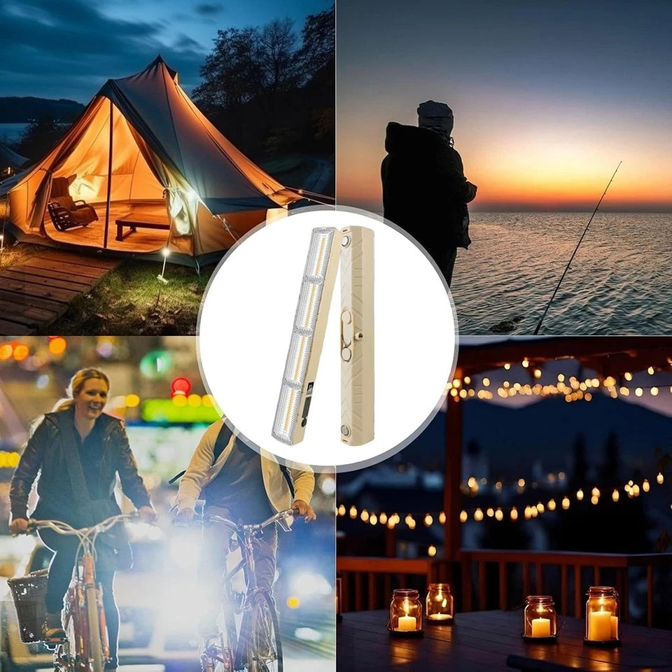 Rechargeable folding LED work light — 144 LEDs — view 2