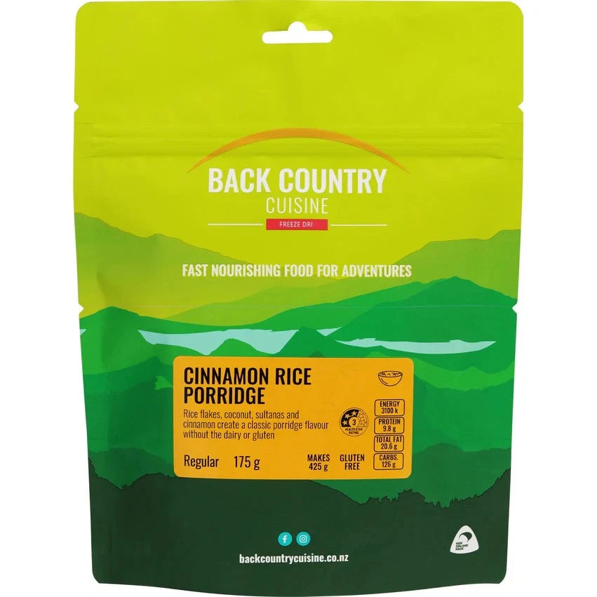 Back Country Cuisine Cinnamon Rice Porridge — regular serve