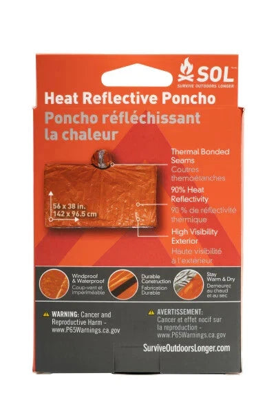 SOL heat-reflective poncho — additional product view 2