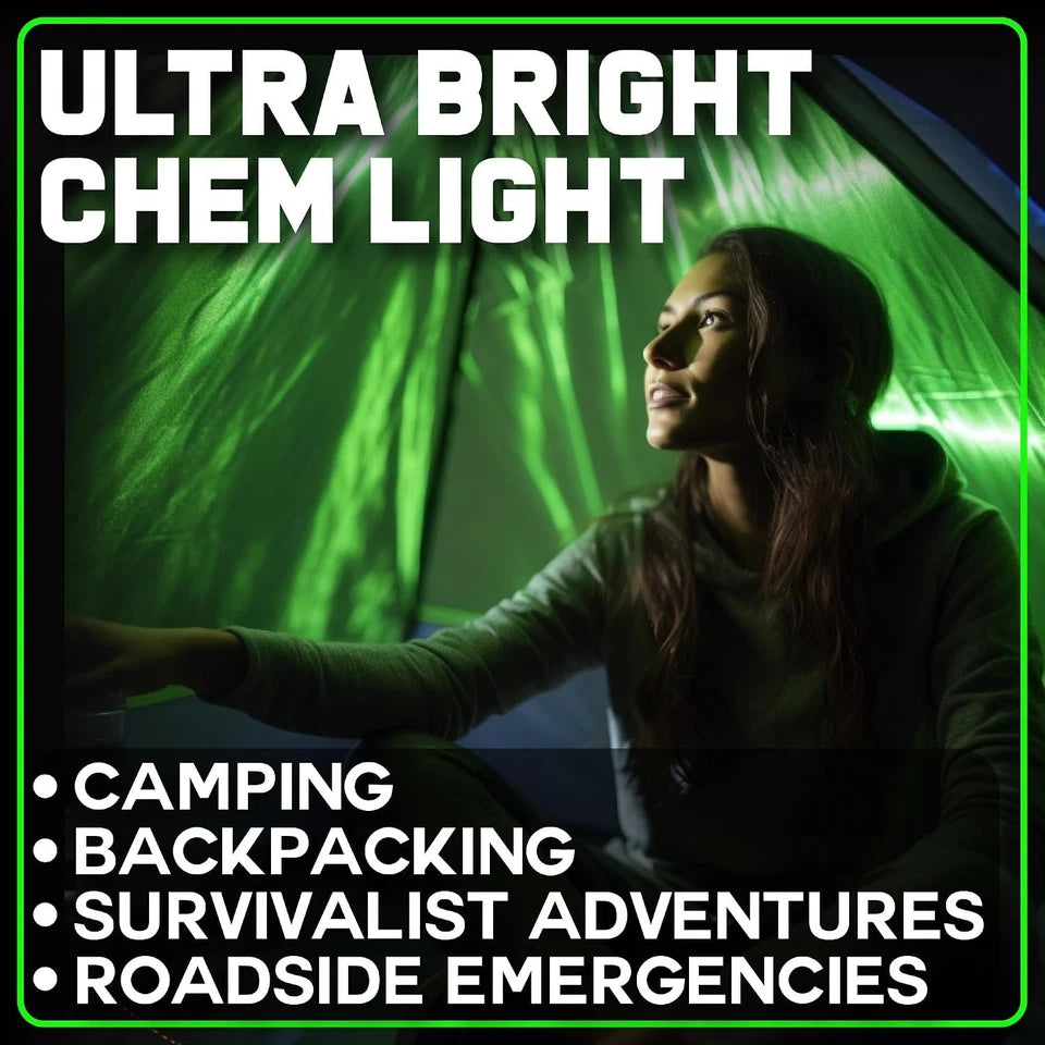 Green 6-inch chemical glow sticks, 25-pack — additional product view 2