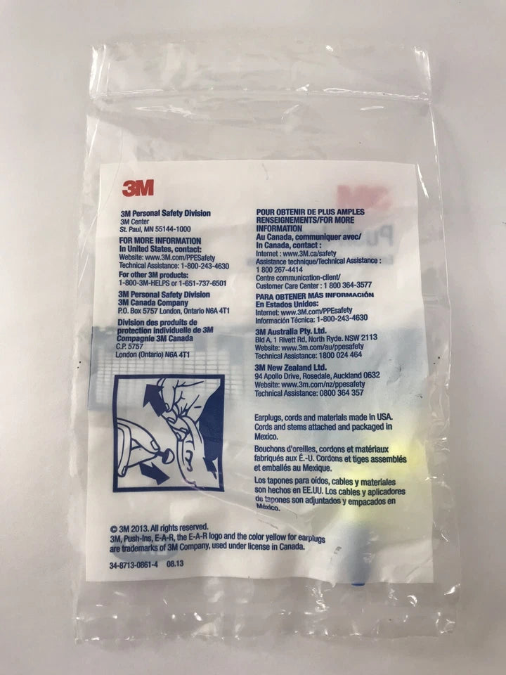 3M E-A-R Push-Ins earplugs — 5 pairs — image 3