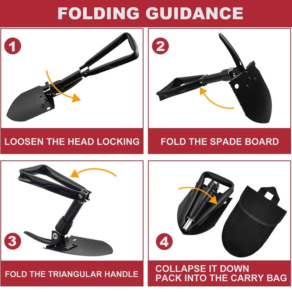 folding camping shovel — additional product view 3