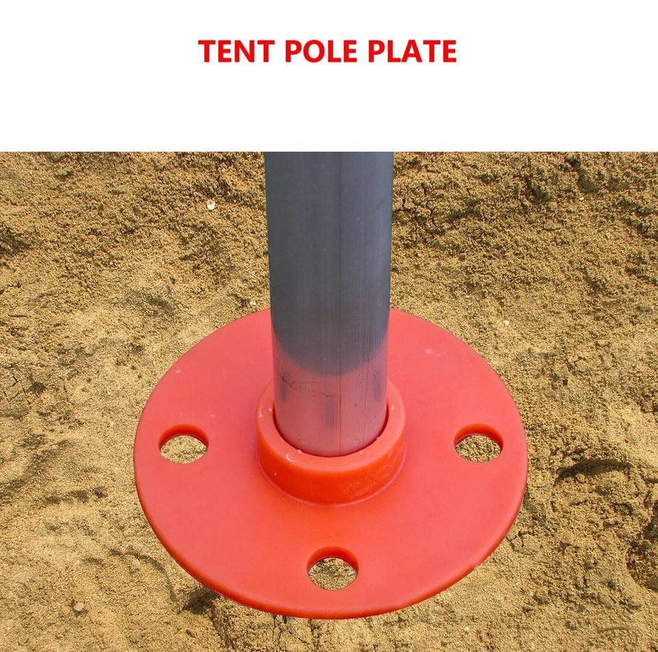 Tent pole sand base plates — 4 pack — view 4