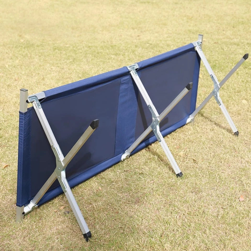 Folding camping bed stretcher with carry bag — view 3