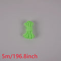 Glow-in-the-dark guy ropes — 2 × 5m, green
