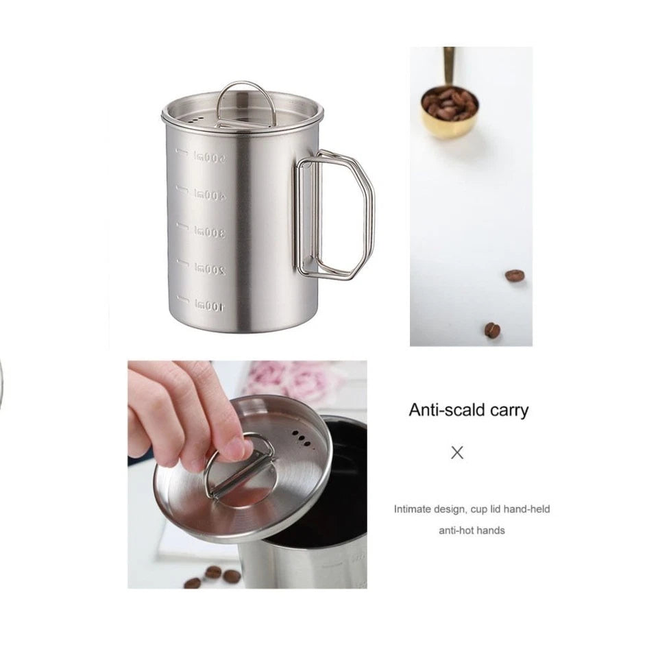 Stainless steel camping mug — 500mL — image 4